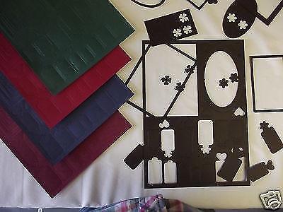 Crafters Delight Die Cuts for Decorating Cards,Gift Boxes Dark Colours - Picture 1 of 1