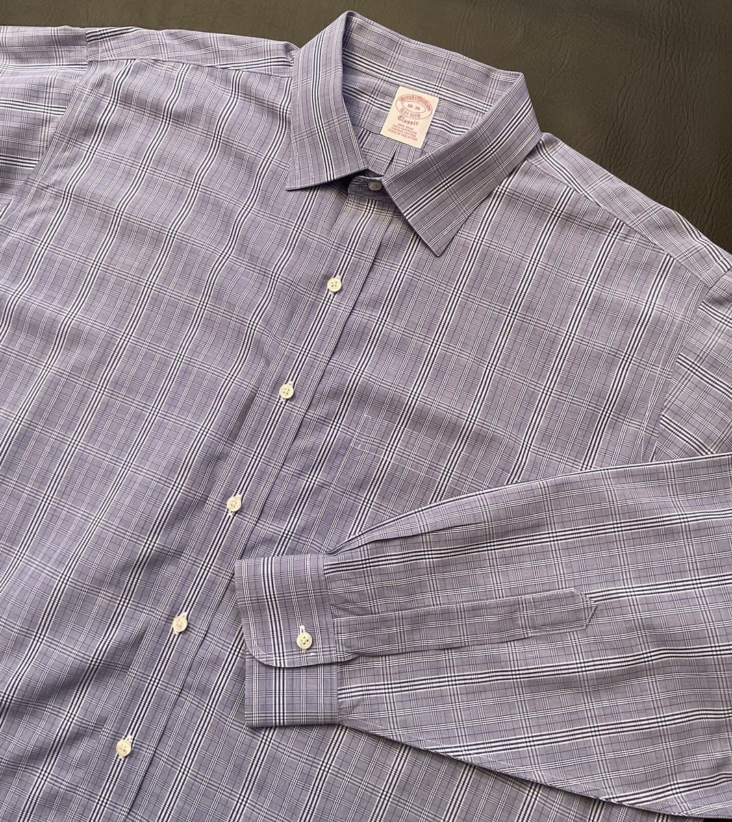 white christmas dresses Brooks Brothers Men's Poplin Shirt - Blue main image 0