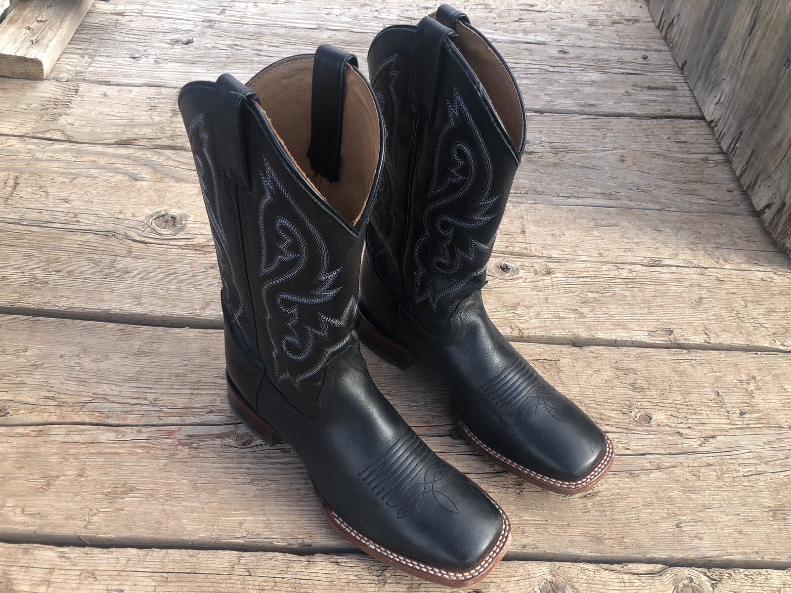 Cody James Black STOCKMAN Cowboy Boot Mens SQUARE TOE… Gem