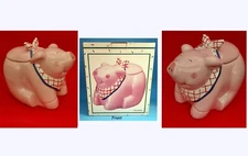 Coco Dowley "PIG" Vintage Ceramic Cookie Jar ** Original Box