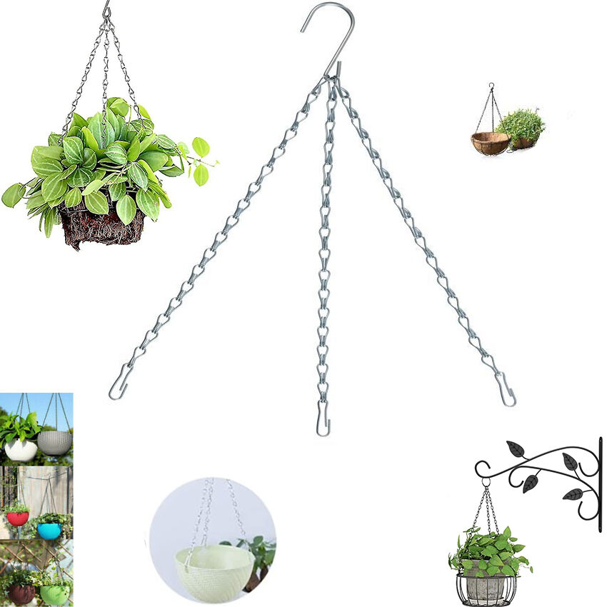 Hanging Basket CHAINS 3 POINT All Size Baskets up to 18" MULTI