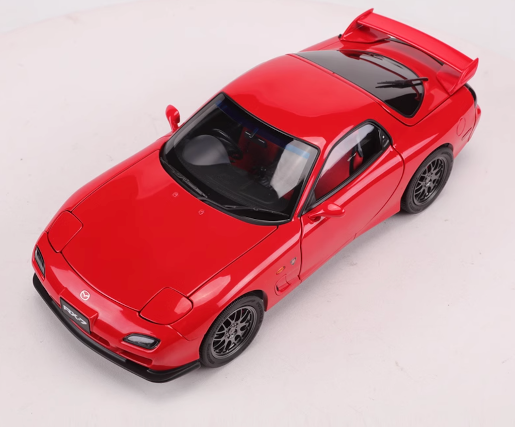 Polar Master 1:18 Red RX7 FD Spirit R Engine Sport Model Diecast