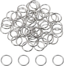 Stainless Steel Open Jump Rings Connector Split Rings for Keychain Necklace Brac