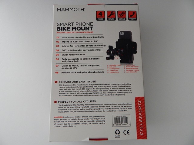 mammoth smartphone bike mount