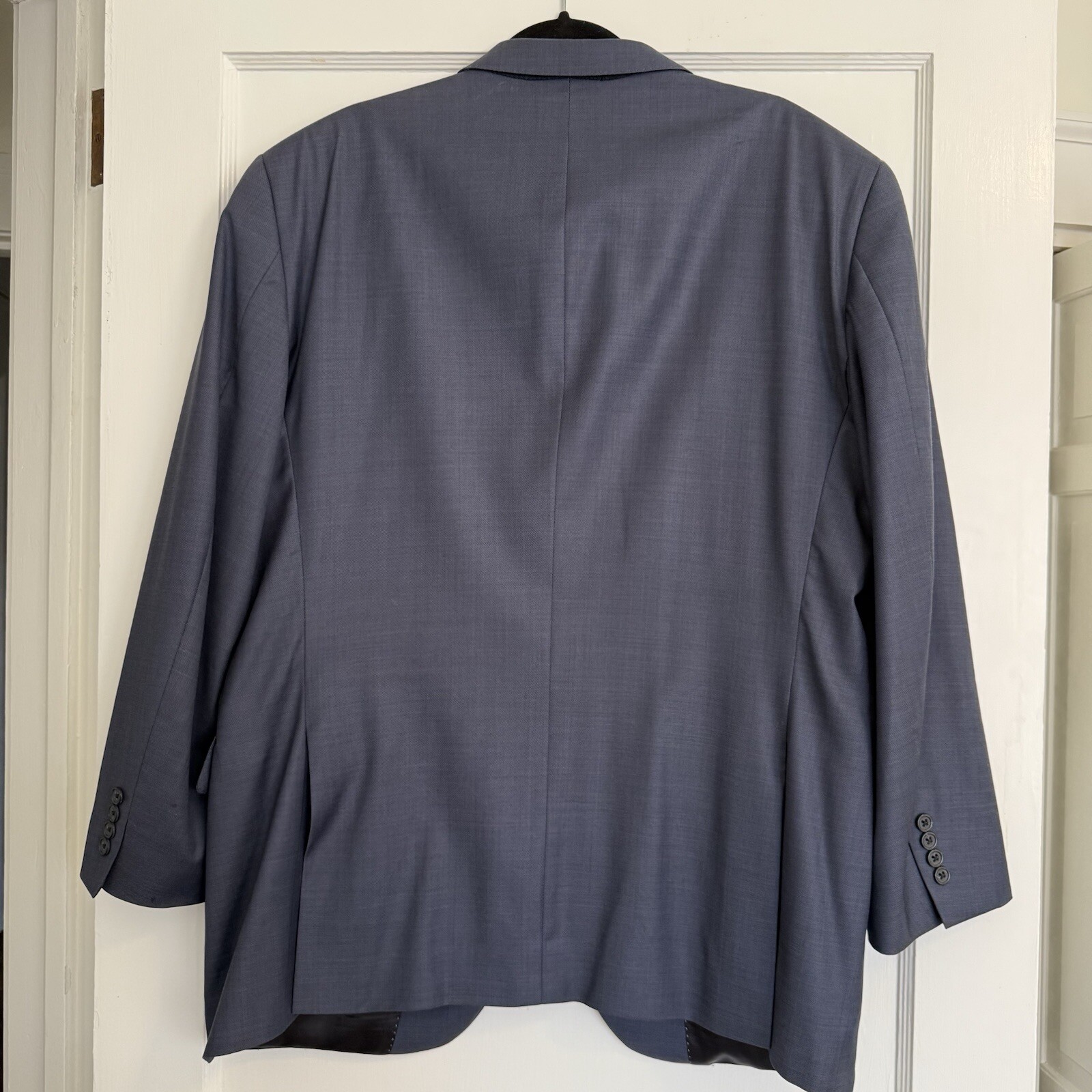 Men’s Peter Millar Solid Blue 2 Button 100% Wool … - image 3