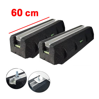 Paar von 60 cm ECO-BLOCK Anti-Vibrations-Bodenbasen, Tragfähigkeit 700 kg