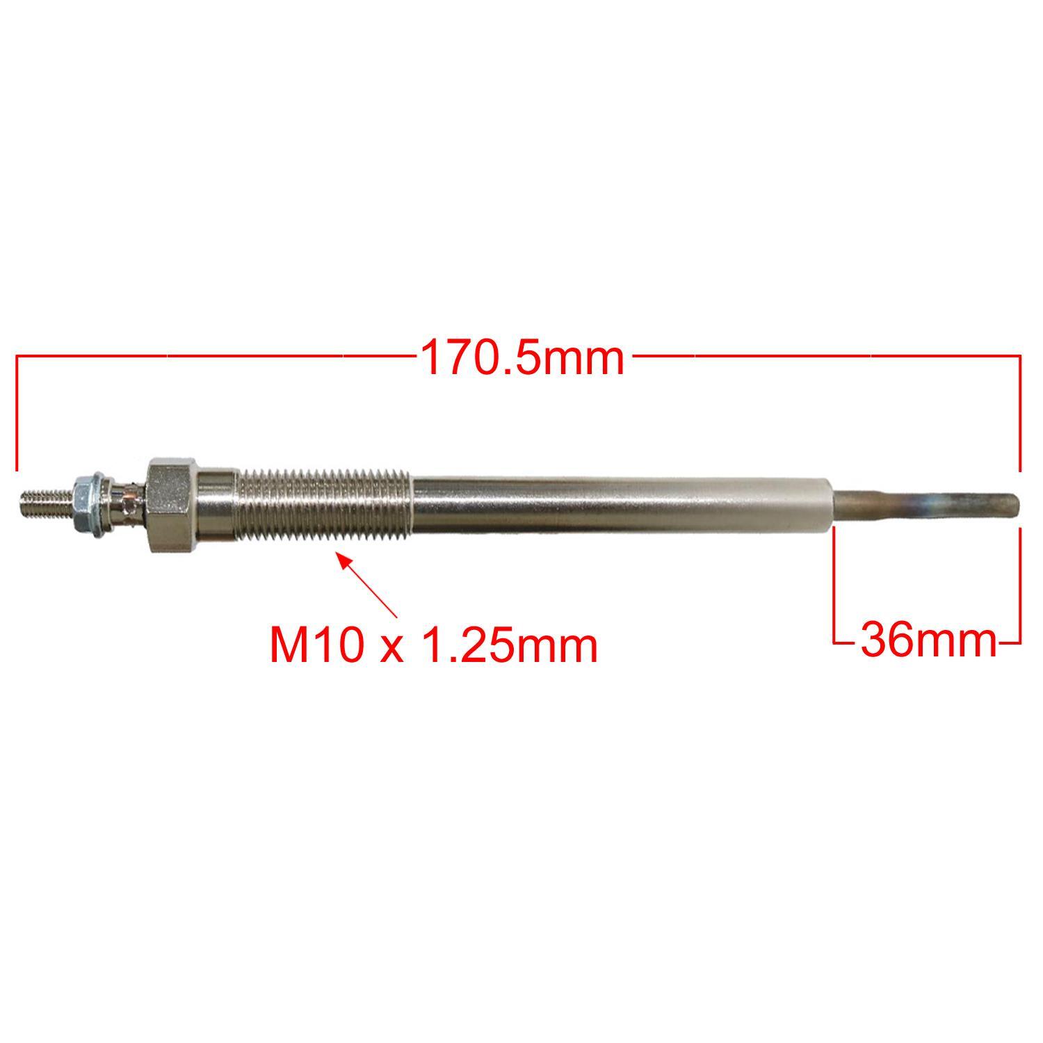 4X GLOW PLUGS FOR TOYOTA AVENSIS HILUX HIACE COROLLA 2.0 D4D 2.5 D4D