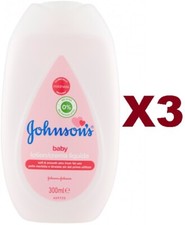3PCS JOHNSON'S BABY LOTION LIQUID CREAM SOFT MOISTURIZED SKIN 300ML