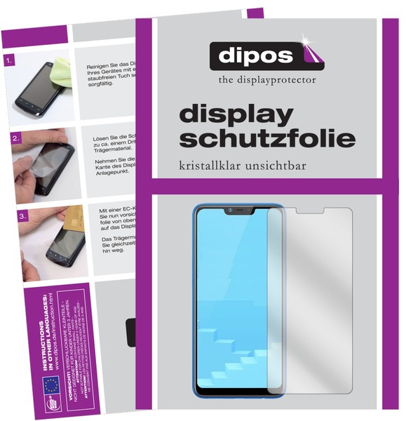 3+3X Schutzfolie FüR Oppo Realme C1 Klar Displayschutzfolie Folie Display Schutz-image