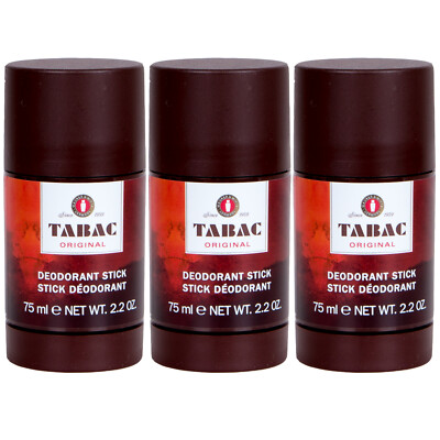 Tabac ORIGINAL Deo Deodorant Stick Roll On 3 x 75 ml for man