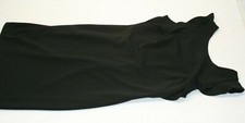 Calvin Klein Black Sleeveless Sheath Dress Size 6 Ruffle Sleeve