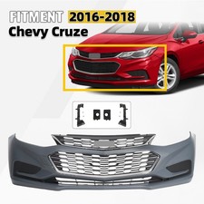 Front Bumper Cover Grille Assembly Fit For 2016 2017 2018 Chevy Cruze