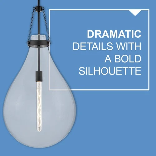 Hinkley Lighting 46057 Eloise 11"W Pendant - Black - Picture 6 of 12