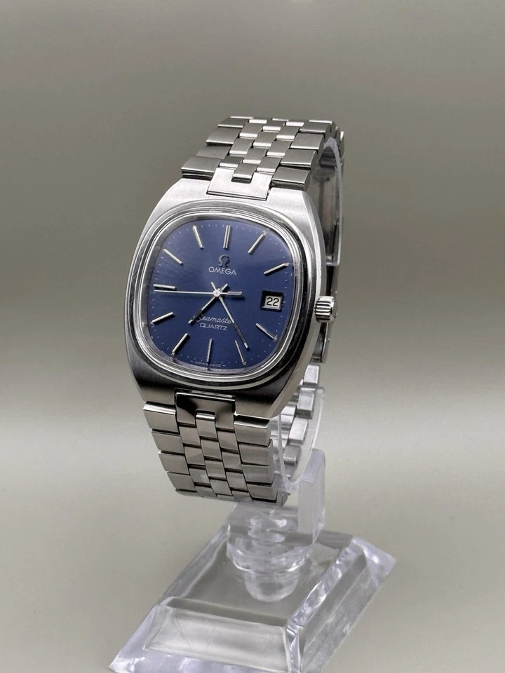 Omega Seamaster Quartz Motor TV 196.0085 / 396.0854 Blue Sunburst Dial Cal. 1342 - Image 2 of 4