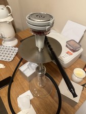 Quasar Raas 2 Thermal Head & Premium Modern Glass Hookah Set - Complete Kit