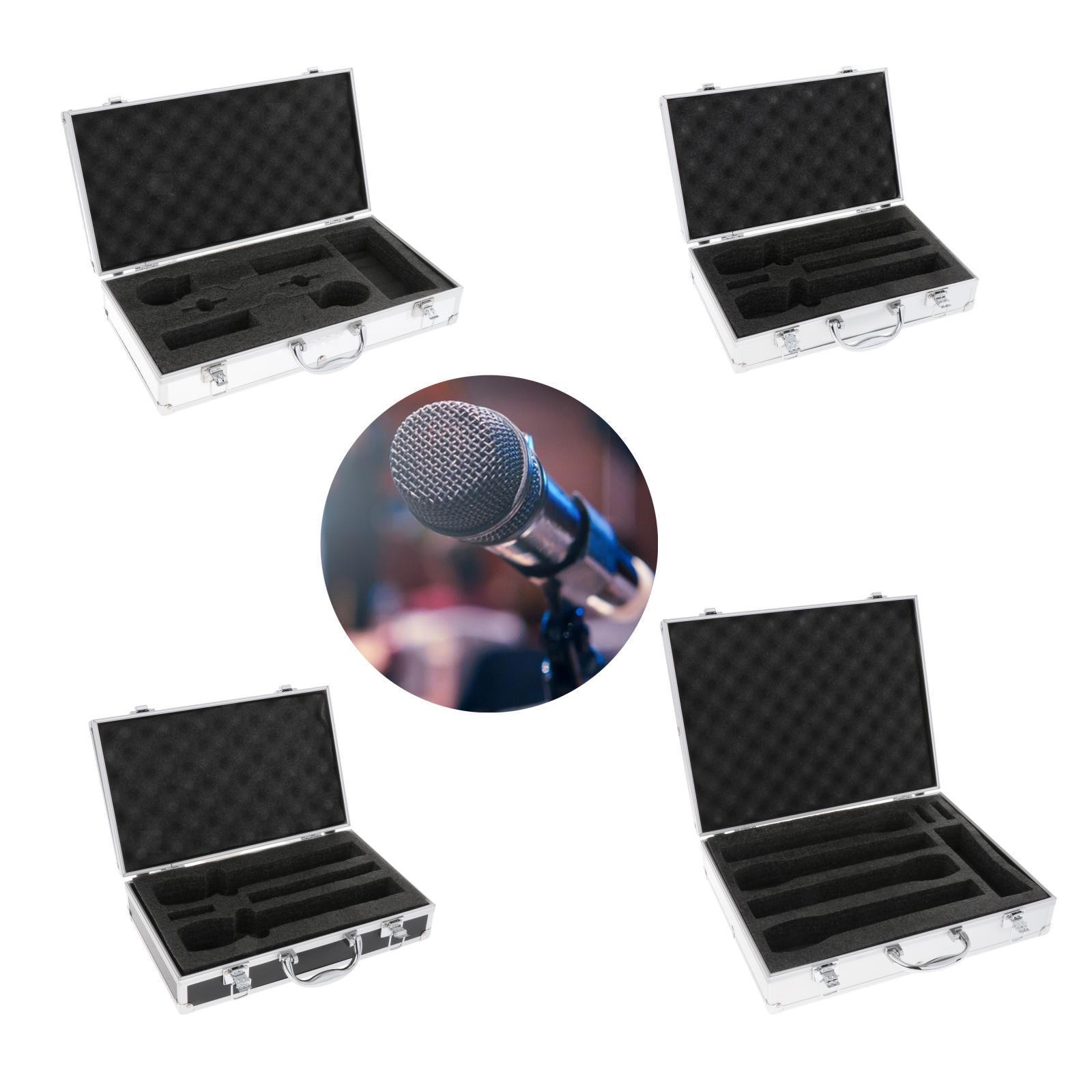 Mikrofonkoffer, Mikrofon-Toolbox, Mikrofon-Aufbewahrungsbox für Rundfunk,
