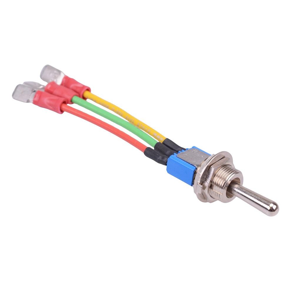 5637MCD (On)-Off-(On) Momentary 11.9mm Prewired Toggle Switch SPDT APEM