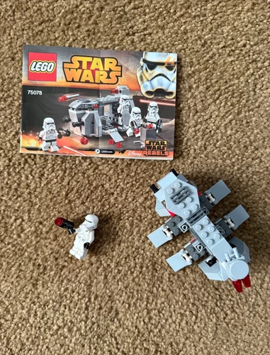 3 used Lego Star Wars sets, 75099, 75079, 75078 with figs and manuals,  no box