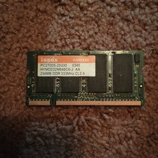 Hynix PC2700S 256 MB SO-DIMM 333 MHz DDR Memory HYMD232M646C6-J 