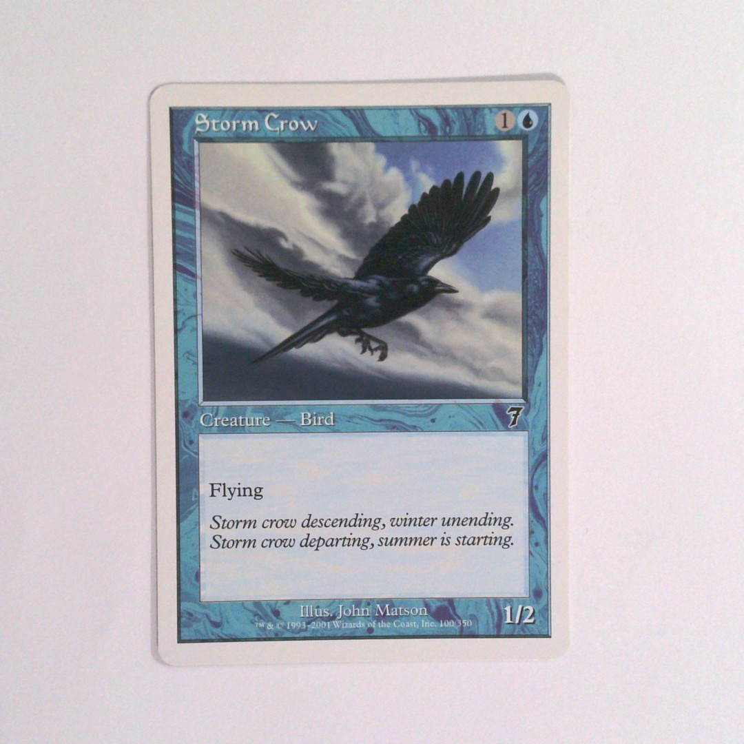 Storm Crow #100 (NM) 7th Edition 7ED Magic MTG