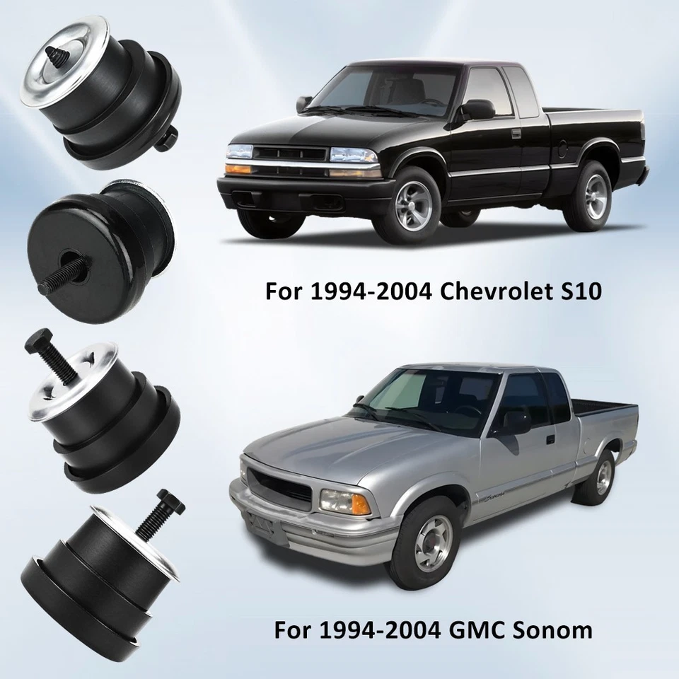 4pcs Body Mount 924-181 For 1994-2004 Chevy S10 Pickup Chevrolet GMC Sonoma - Imagem 4 de 4