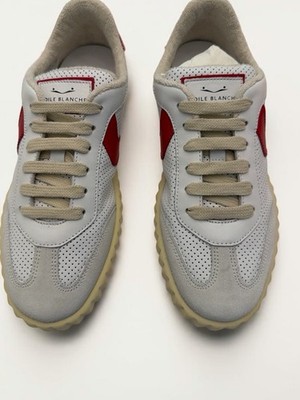 Men s Voile Blanche Mesh and Leather Lace Up Size 36/ 6.5