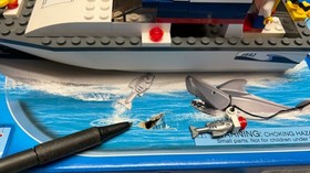 LEGO CITY:  #4642 Fishing Boat, 2011, Retired, W/ Instructions Box + 2 Mini Figs