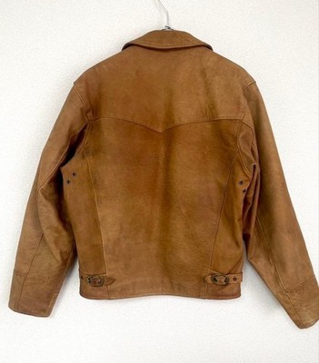 【schott】Single leather jacket 641 Schott Single Riders 641 Brown Leather Jacket Made in USA Size 38