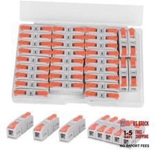 Lever Wire Connectors, Mini Quick Connectors Push-in, 1 in 1 Out 30PCS