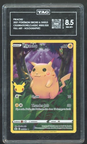 Pikachu graded TAG 8.5 for sale on eBay