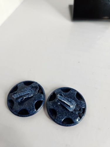 Vintage Earrings Lot of 4 Pairs Statement Clip On Studs Retro 80s Mixed Styles - Picture 8 of 12