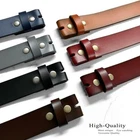 Genuine Leather Belt Strap 1.5" Replacement Belt w/ Snaps for Men