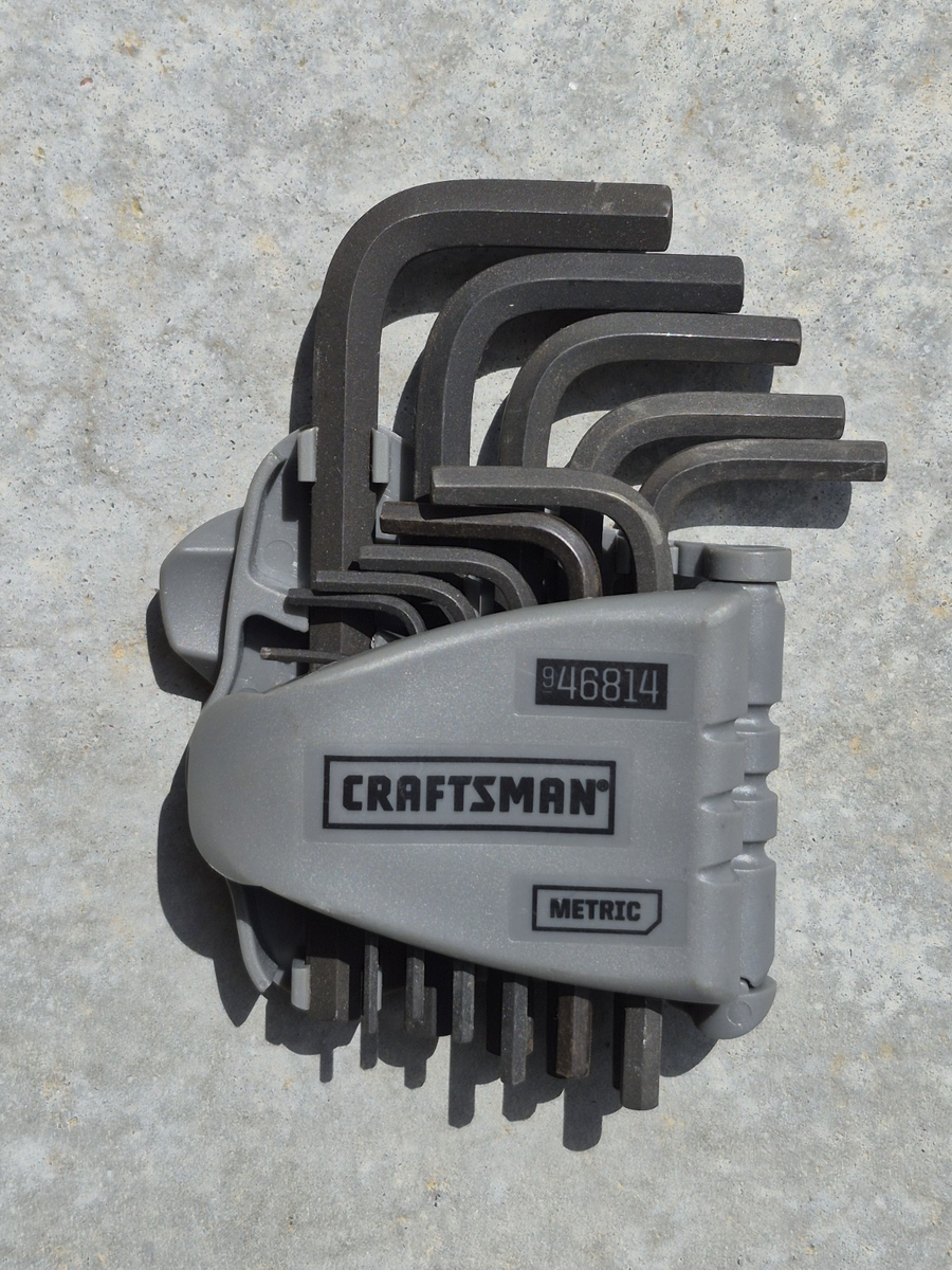 c　S.L.A.C.K. I'm Serious&SWES SWES Craftsman 11 Pc Metric Hex Key Short Arm Allen Wrench Set (46814