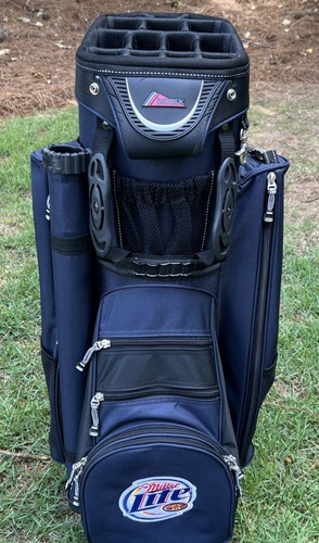Neu Datrek IDS Golf Cart Bag 14 Way Divider System Miller Light Logo Regenschutz