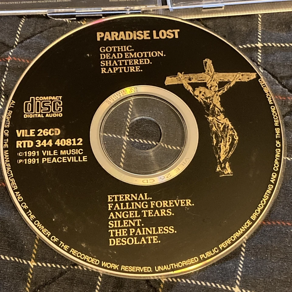 Paradise Lost - Gothic Early Pressing Cd Made In England Nimbus Death Metal 1991 - Image 2 of 4
