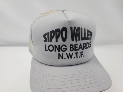 Sippo Valley Long Beards N. W. T. F. Turkey Hunting Hat Cap Snapback Gray
