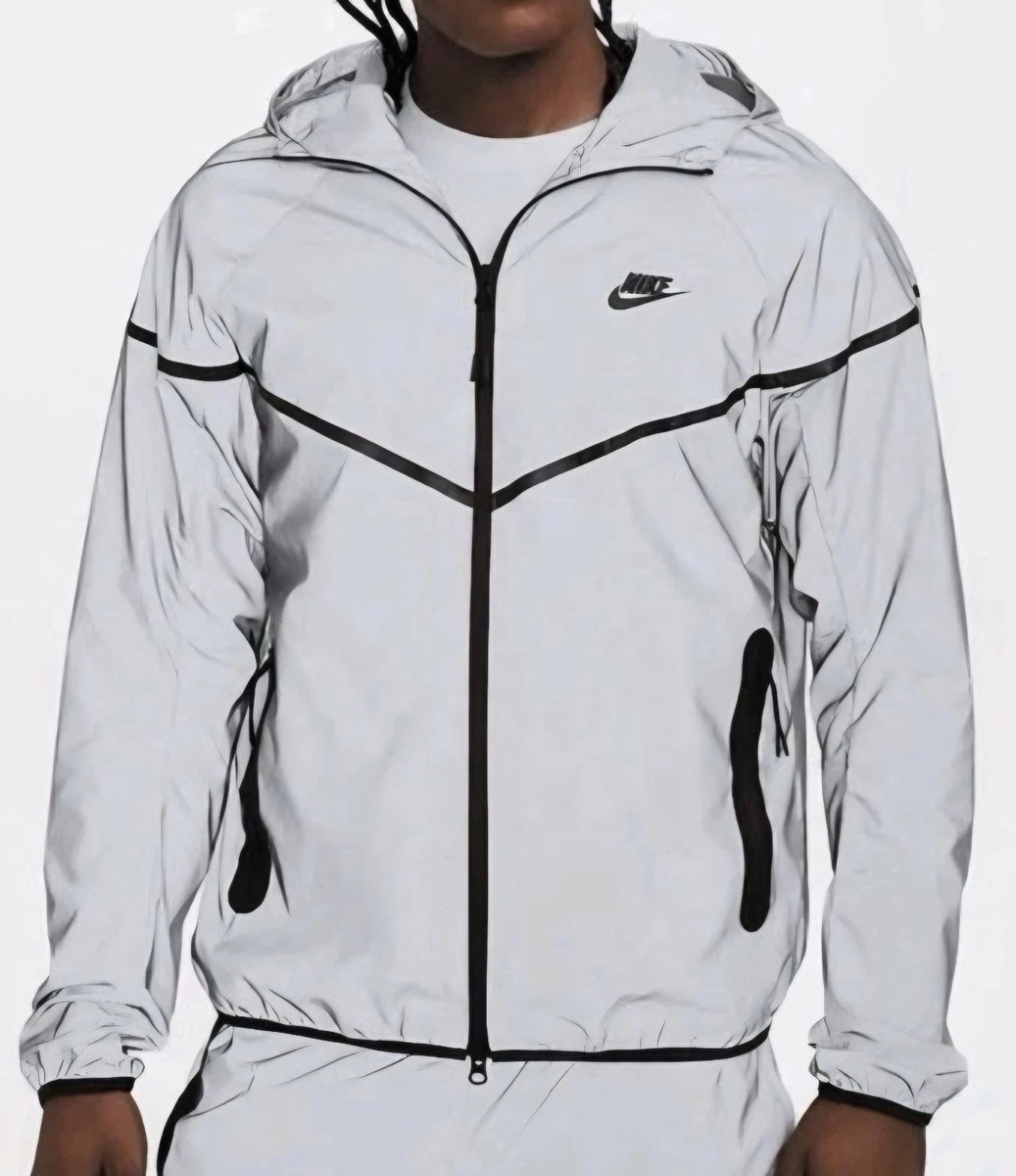 ジャケット・アウター 00s NIKE reflector running jacket BLK New S Nike Lab Flicker Flash Reflective Running Jacket 3M Black