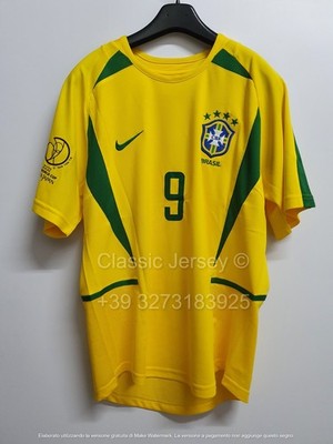 2002 BRAZIL World Cup Jersey RONALDO RONALDINHO RIVALDO R.CARLOS