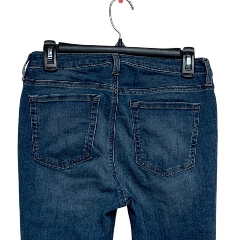 Amazon Essentials Womens Size 8 Long Mid Rise Stretchy Skinny Denim Blue Jeans View 6