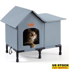 Weatherproof Insulated Cat House Self-Warming Shelter Indoor Outdoor Cats New