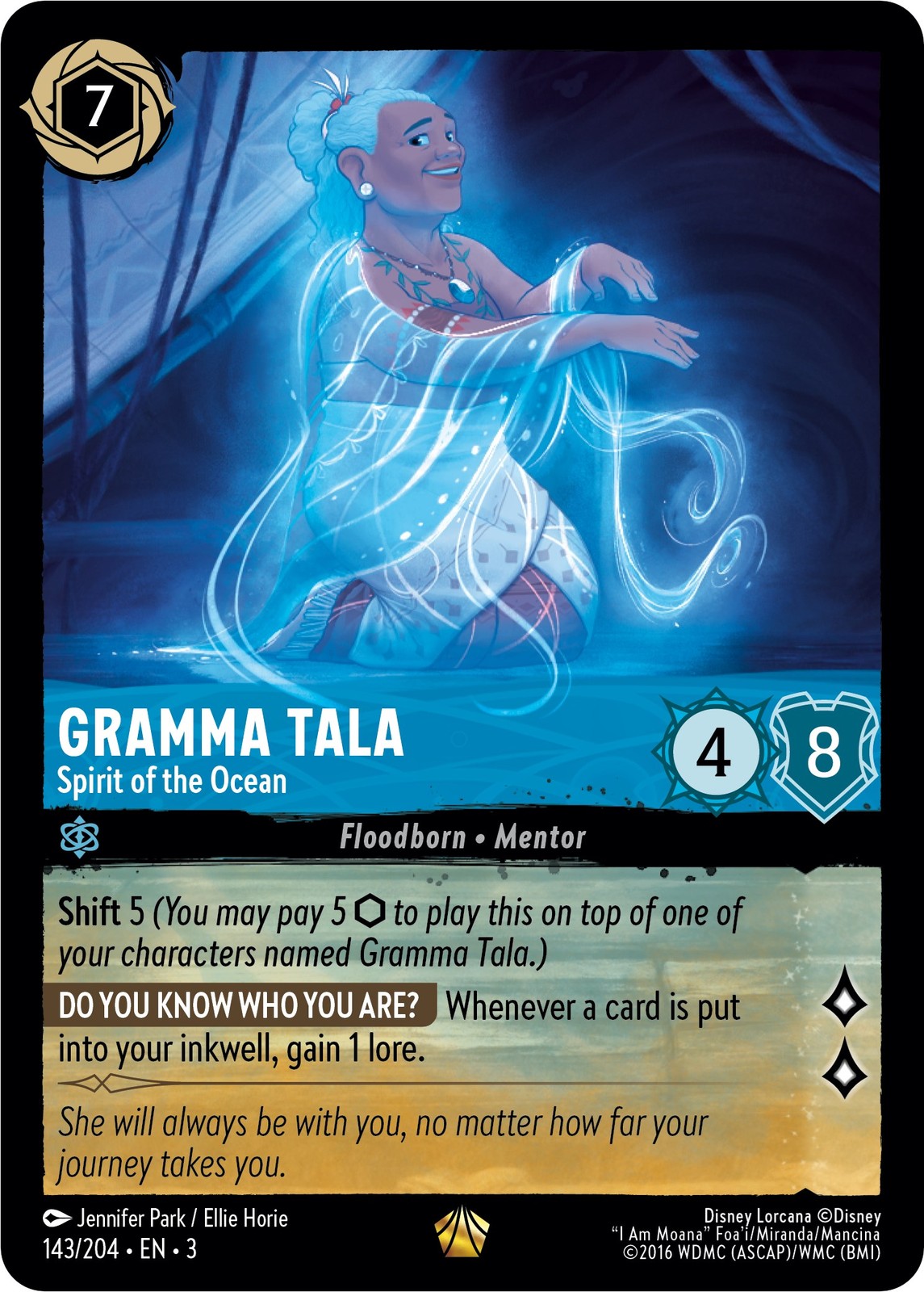 Lorcana Gramma Tala - Spirit of the Ocean [3 - 143/204] KRC_000015