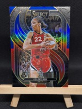 2025 Select WNBA Premier Level A’ja Wilson Blue/Red Prizm /399 Color Match SP