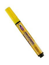 UCHIDA Marvy Deco Fabric Fine Point Tip Marker Art Supplies, Yellow