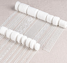 82 Yards White Lace Ribbon 15 Rolls Vintage Lace Trims with Assorted Crochet  S