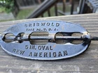 Vtg Griswold 5” OVAL Cast Iron Stove Pipe Damper w/Reversible Steel Spindle 1485