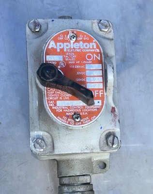 Appleton Electric EDSC150-2MSAB EXPLOSION PROOF Tumbler Switch