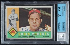 JSA Certified 1960 Topps Robin Roberts #264 Encased by BGS Auto HOF 0q3