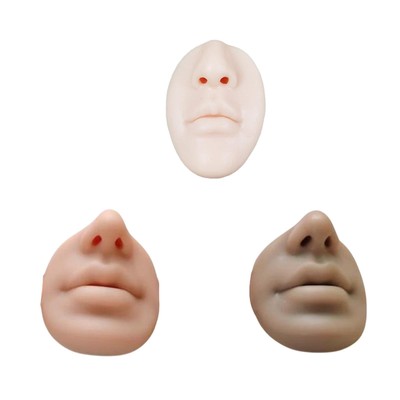 Silikon Nase Lippe Modell Piercing Praxis Haut Flexibel Salon Fake Nasenlippe für