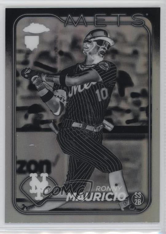 2024 Topps Chrome Negative Refractor Ronny Mauricio #28 0ti4