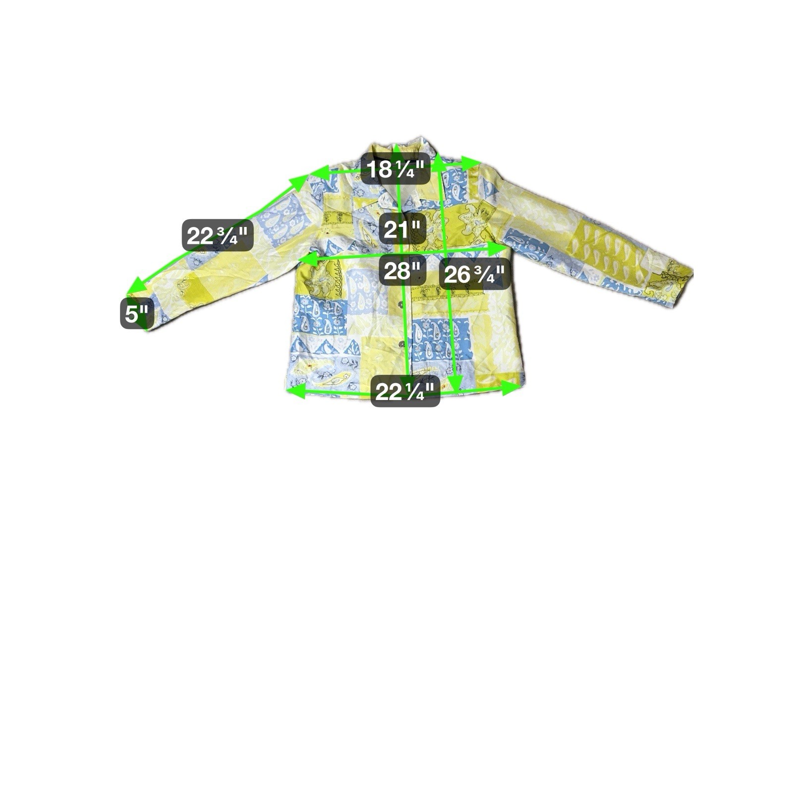 Patchington Petite 100% Silk Patchwork Quilted Ja… - image 3